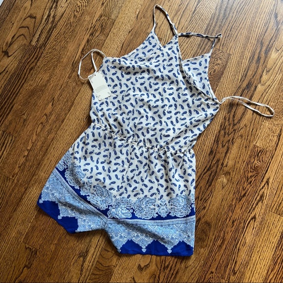 NWT A’gaci Sweet Wanderer Boho Paisley Romper - Picture 5 of 7